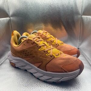 Size 11B Hoka One Anacapa Breeze Low Amber Yellow Womens Athletic Hiking Shoes